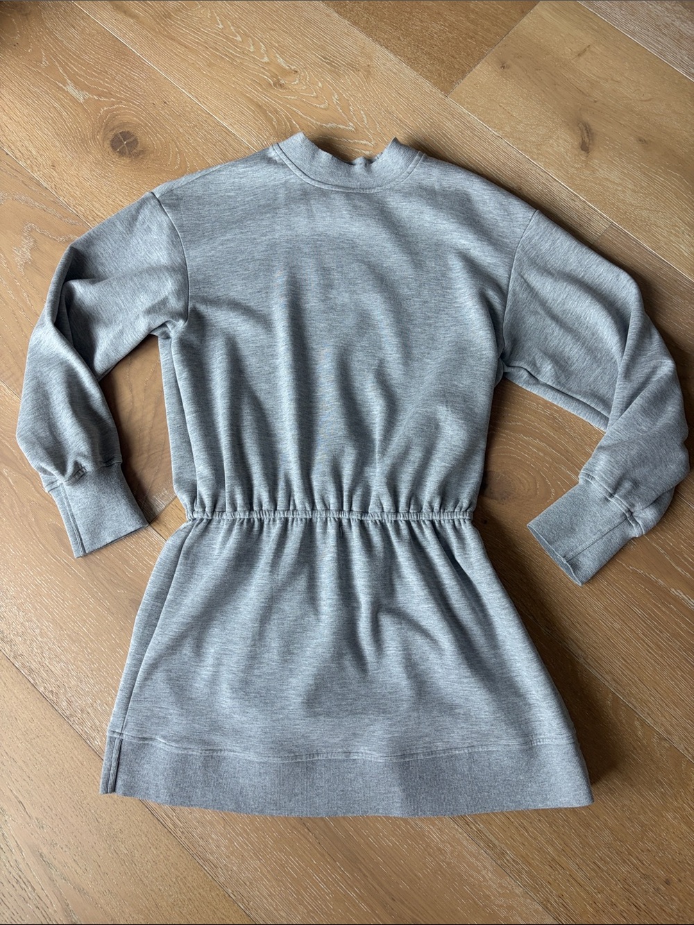Daily Practice Gray Elastic-Waist Mini Dress - Picture 1 of 3